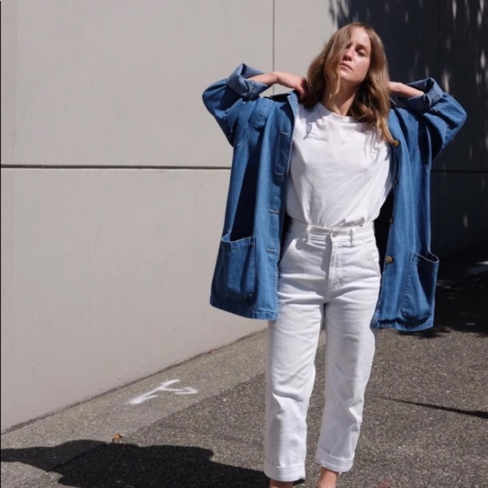 NWT Everlane Straight Leg Cropped Pants “sandstone”